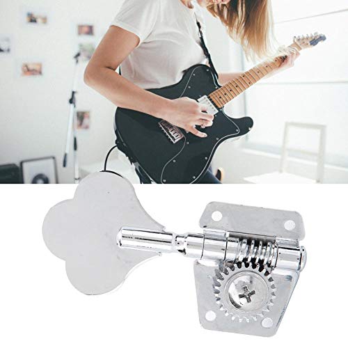 VBESTLIFE Electric Bass Machine Heads, Open Tuner Knobs String Tuning Key Pegs Tuners for Electric Bass for Left Row - Image 2