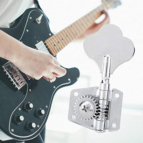 VBESTLIFE Electric Bass Machine Heads, Open Tuner Knobs String Tuning Key Pegs Tuners for Electric Bass for Left Row - Image 6