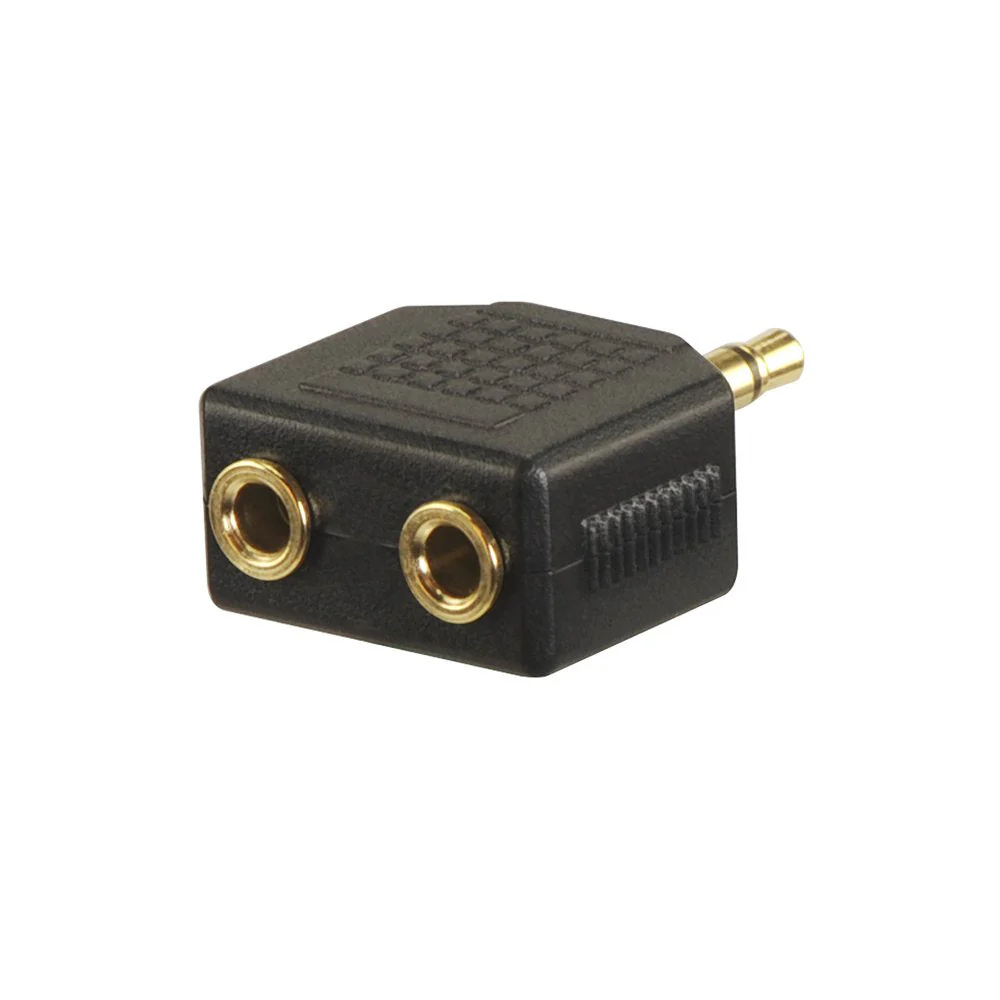 VCE 2-Pack 3.5mm Headphone Y Splitter, Gold Plated 3.5mm 1/8 inch Male to Dual Female Stereo Jack Adapter Converter - Image 2