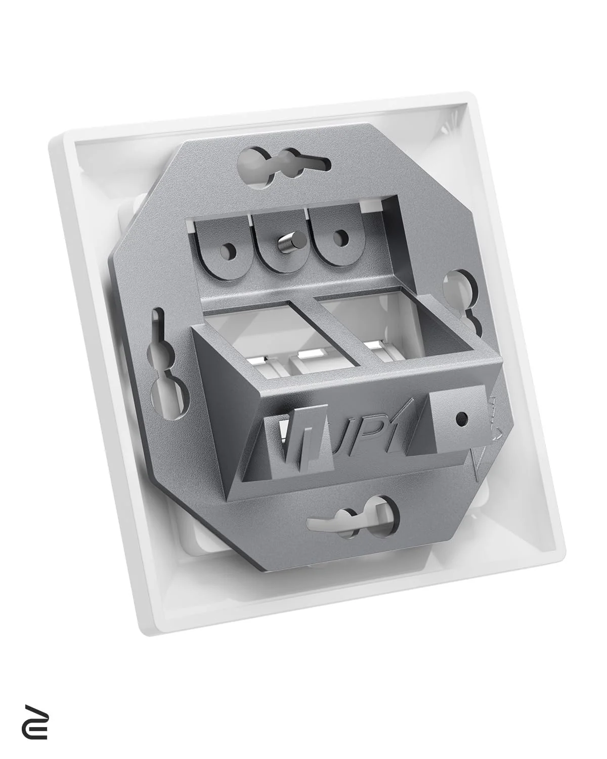 VCELINK Keystone Network Sockets Flush-Mounted CAT8 2-Way Lan Socket Double Keystone RJ45 Module STP Fully Shielded RJ45 Ethernet Data Socket DSL Patch Cable Installation Cable 2-Pack - Image 3