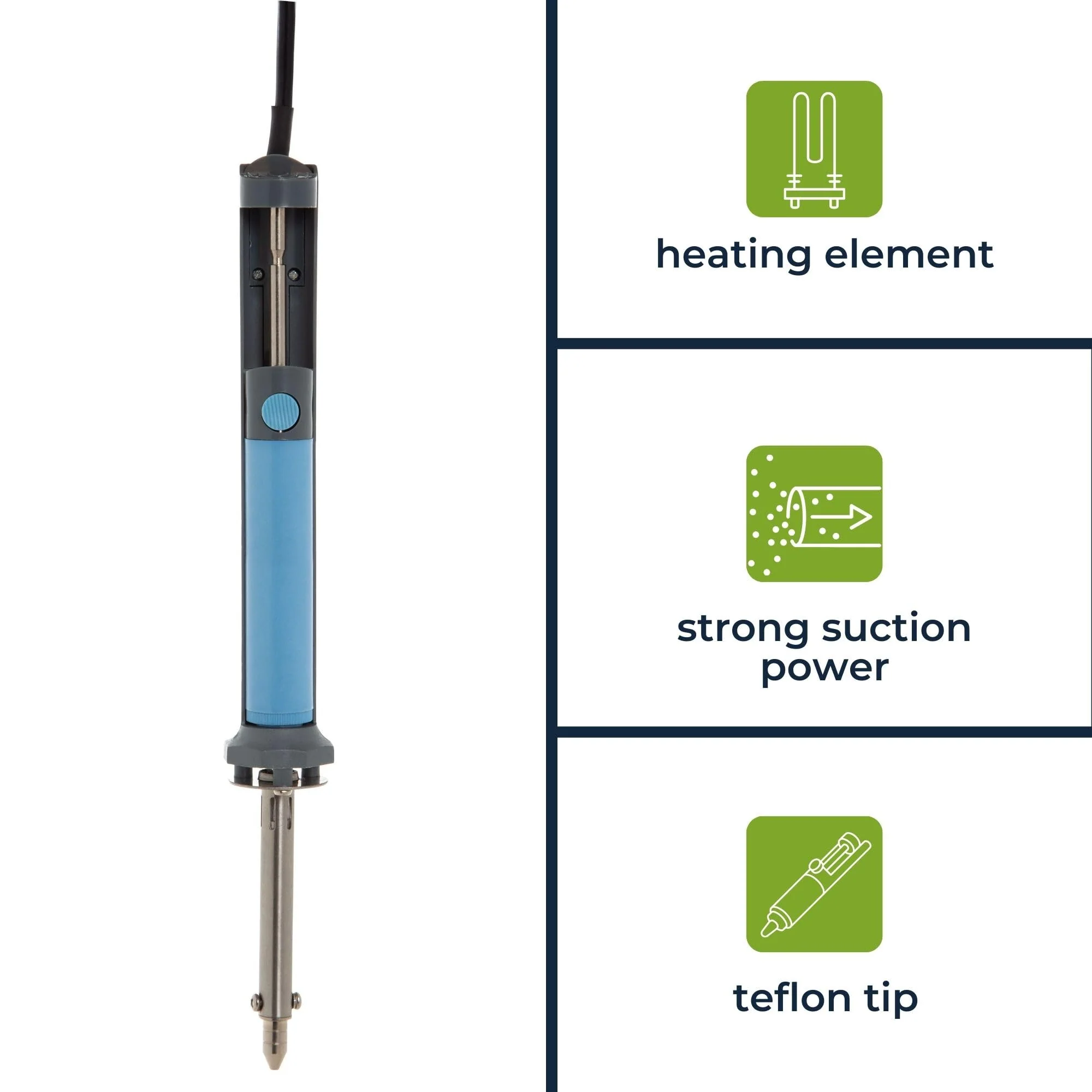 Velleman VTDESOL3 Vacuum De-Soldering Pump with Heater, 30 W, 240 V, Multi-Colour Single - Image 4