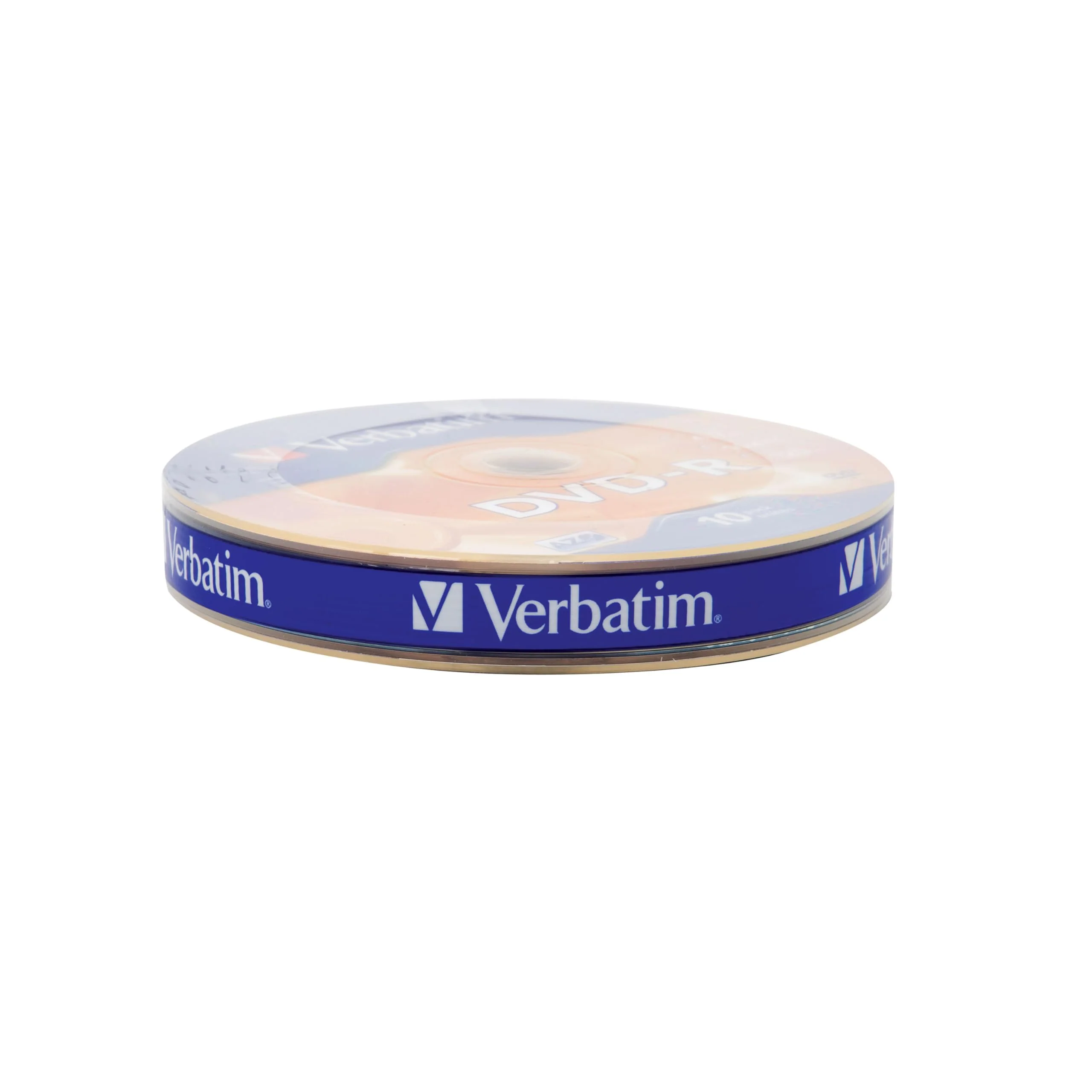Verbatim DVD-R Blank Discs AZO Dye 4.7GB 16X Recordable Disc - 10 Pack Wrap Silver 10pk Wrap Standard Packaging