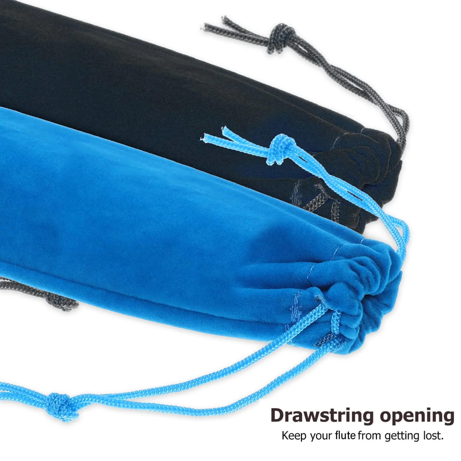Vertical Flute Bag 10pcs Flute Storage Bag Piccolo Carry Bag Music Instrument Drawstring Pouch Portable Recorder Flute Case Bag for Vertical Flutes Recorders Recorder Bag - Image 3