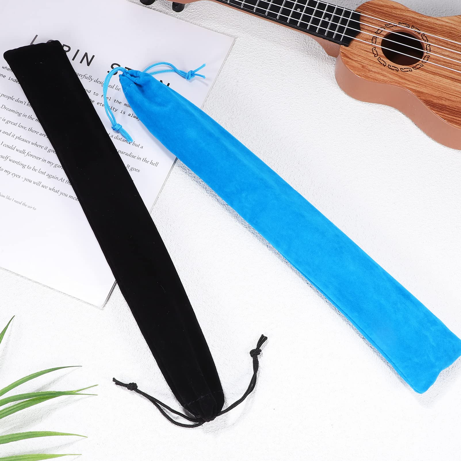 Vertical Flute Bag 10pcs Flute Storage Bag Piccolo Carry Bag Music Instrument Drawstring Pouch Portable Recorder Flute Case Bag for Vertical Flutes Recorders Recorder Bag - Image 5