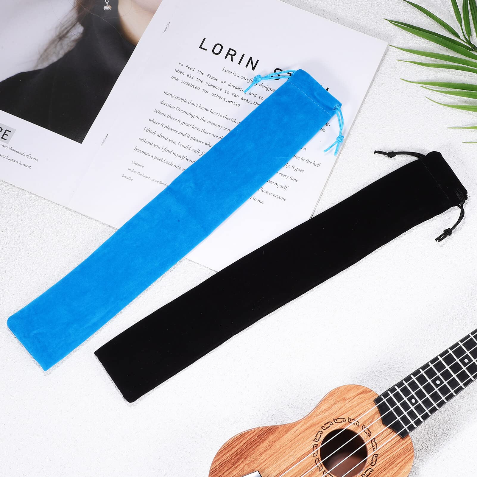 Vertical Flute Bag 10pcs Flute Storage Bag Piccolo Carry Bag Music Instrument Drawstring Pouch Portable Recorder Flute Case Bag for Vertical Flutes Recorders Recorder Bag - Image 8