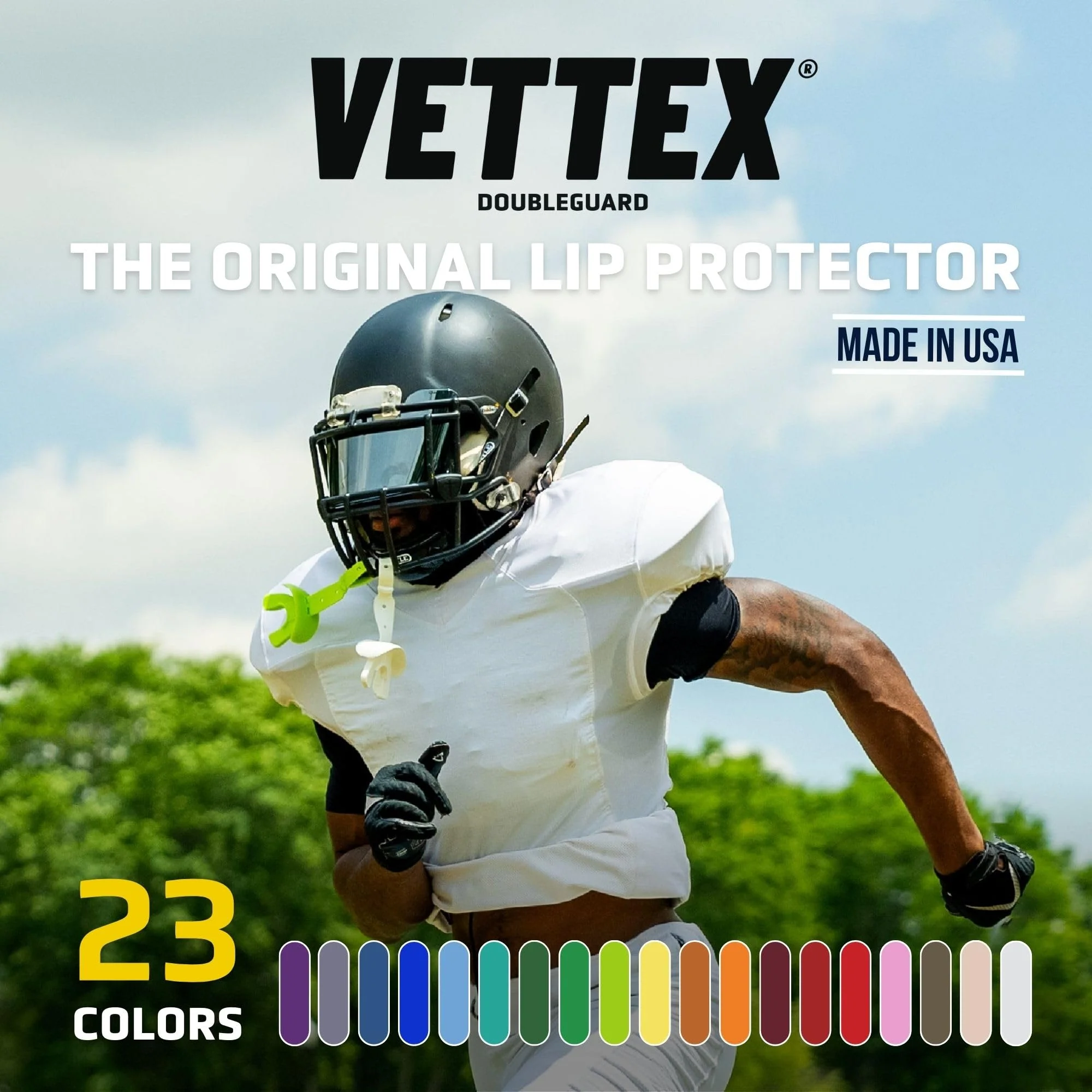 Vettex Double Mouth Guard with Lip Protection, Cardinal (AC25-CD) Mouthguard - Image 7
