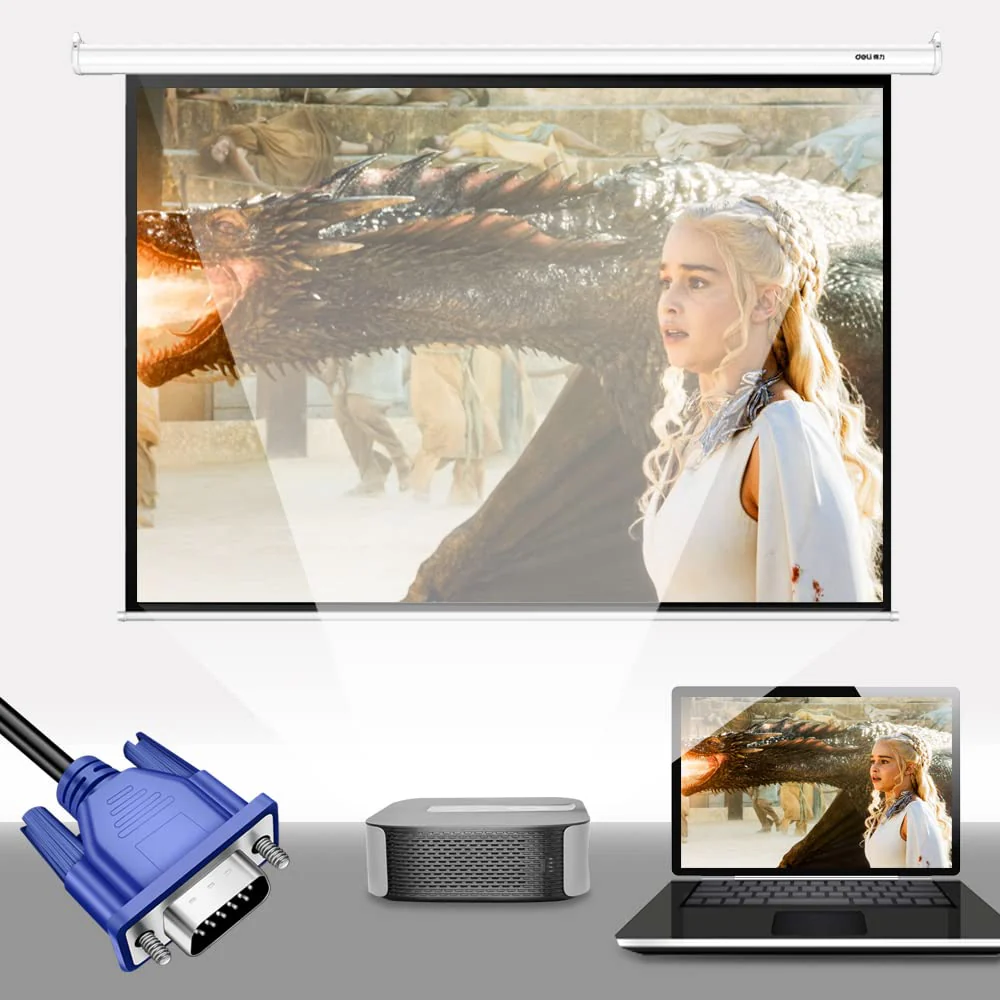 VGA Cable, VGA to VGA Cable 1.5m / 5ft Video Cable Support 1080P Full HD for PC, HD TV, Laptop Monitor Screen Projector - Image 7