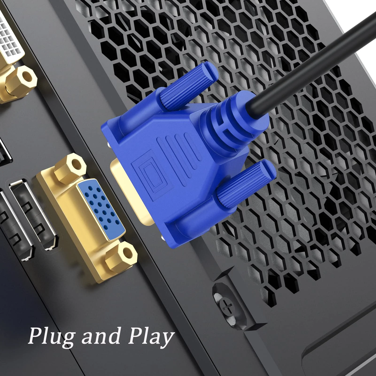 VGA to VGA Cable 20FT, VGA Cord HD15 Computer Monitor Cable 20 Feet 1080P for PC Laptop TV Projector 1 - Image 4