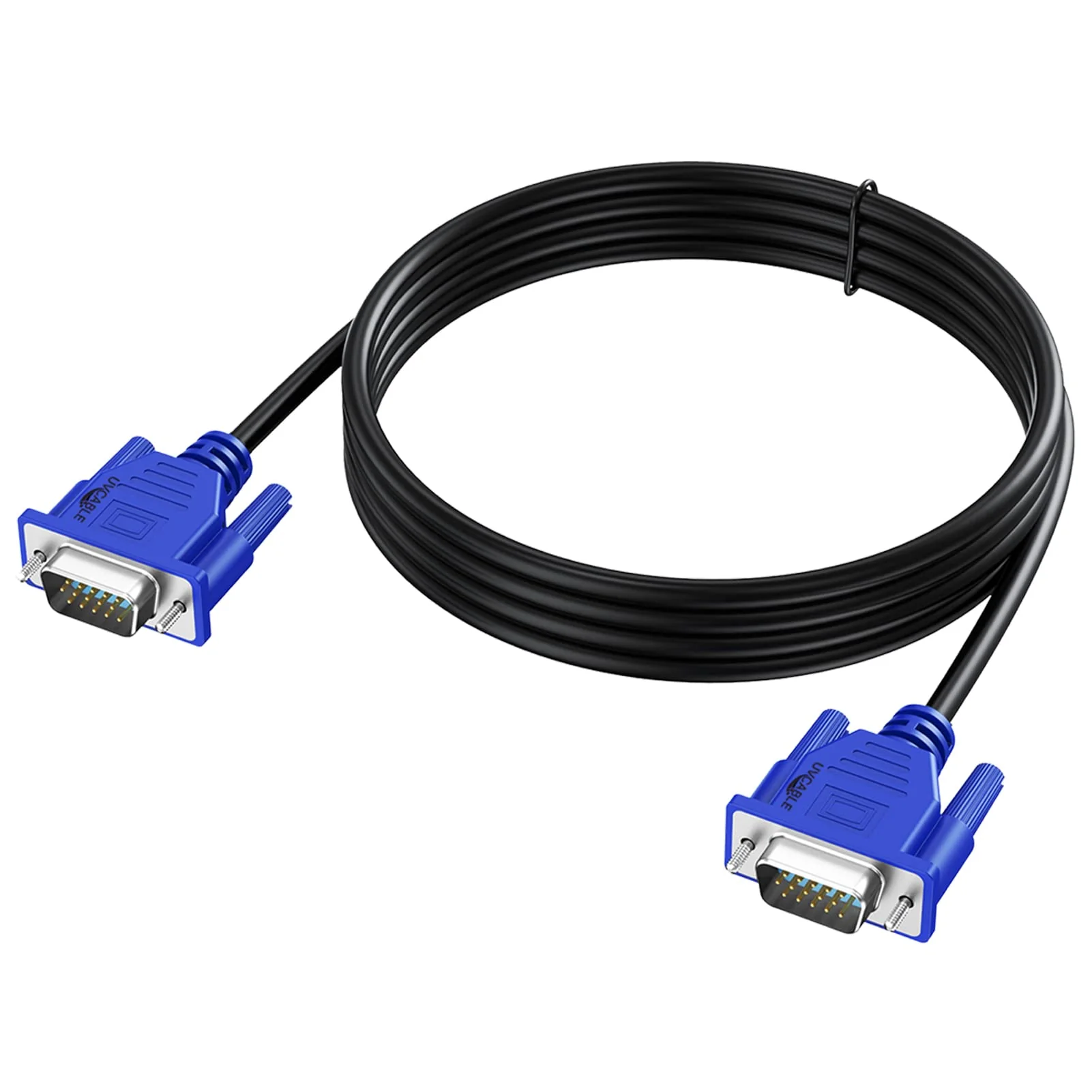 VGA to VGA Monitor Cable 5 Feet, VGA Cord 5 Feet, Male VGA to VGA Male Computer Monitor Cable Adapter Cord HD15 1080P@60Hz Full HD High Resolution for TV Computer Projector TV Docking Station 5 FT/1.5M VGA Blue 1-Pack - Image 8