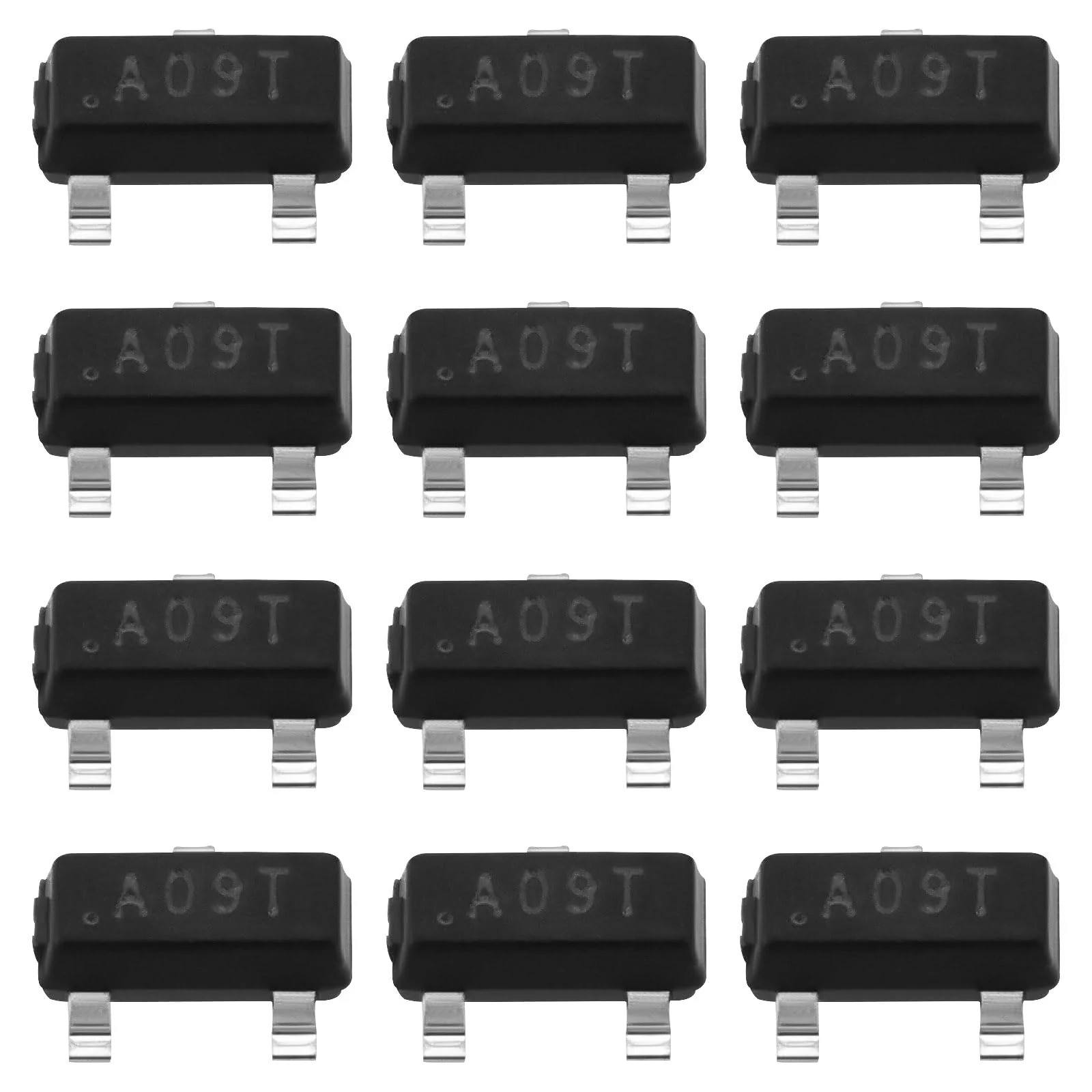 VGOL Pack of 50 AO3400 A09T 5.7A 30V N-Channel P-Channel Enrichment Mode Field Effect Transistor Compatible with MOSFET SMD Transistor AO3400 SOT-23