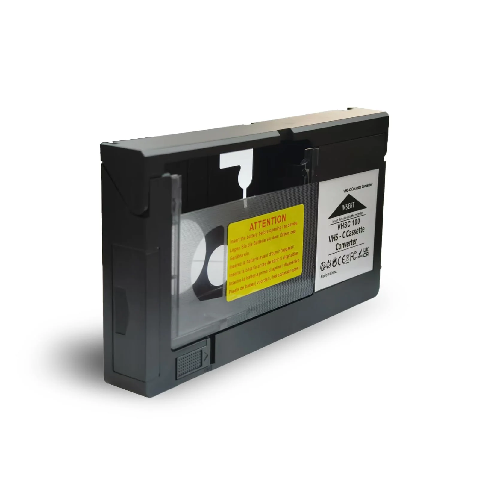 VHS-C Tape Cassette Adapter for Camcorders Motorized VHS VHS-C to VHS – Ideal for VCR Player, Video Cassette Player and VHS to Digital Converting - Image 6