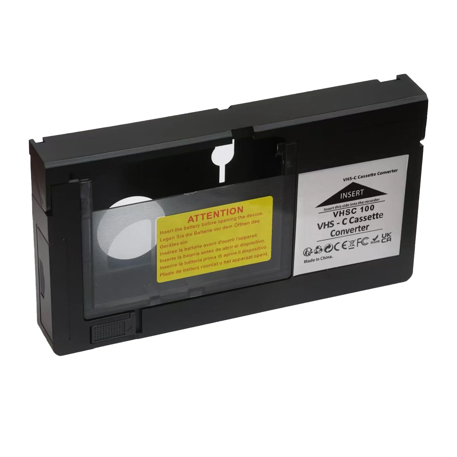 VHS-C Tape Cassette Adapter for Camcorders Motorized VHS VHS-C to VHS – Ideal for VCR Player, Video Cassette Player and VHS to Digital Converting - Image 7