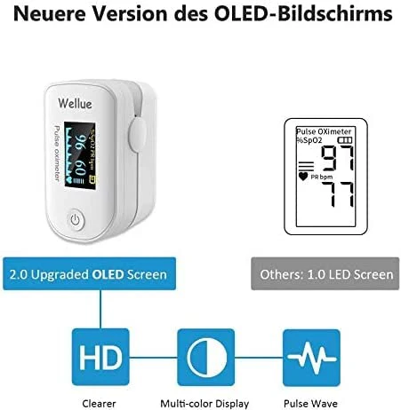 ViATOM Sleep Monitor for the Blood, Portable Fingertip Device to Monitor Heart Rate Sp-O2 Values, App Bluetooth - Image 3