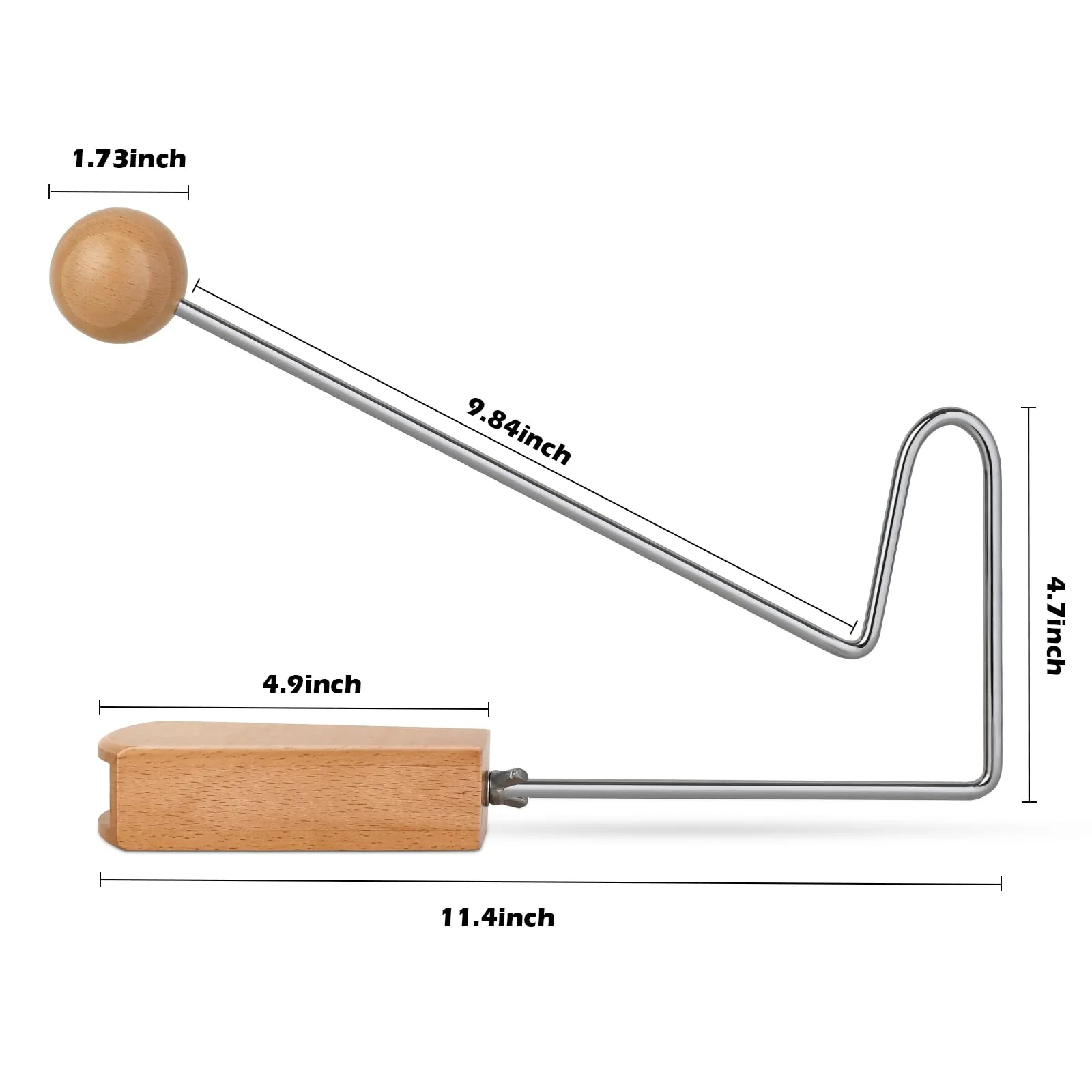 Vibraslap, Percussion Instrument, Latin Hand Percussion Instrument, Easy to Use Handheld Rattling Sound Effect for Musicians, Bands, and Studios - Image 2