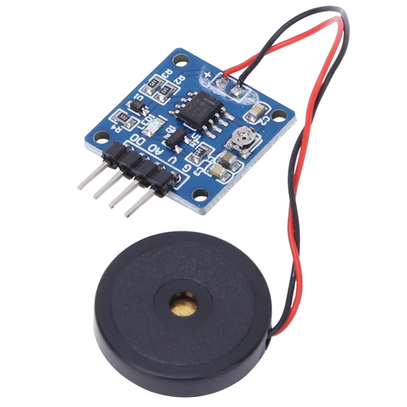 Vibration Switch Module 5.0V DC AD/DO 0.8 x 0.8 Inch Piezoelectric Vibration Tapping Sensor Module - Image 5