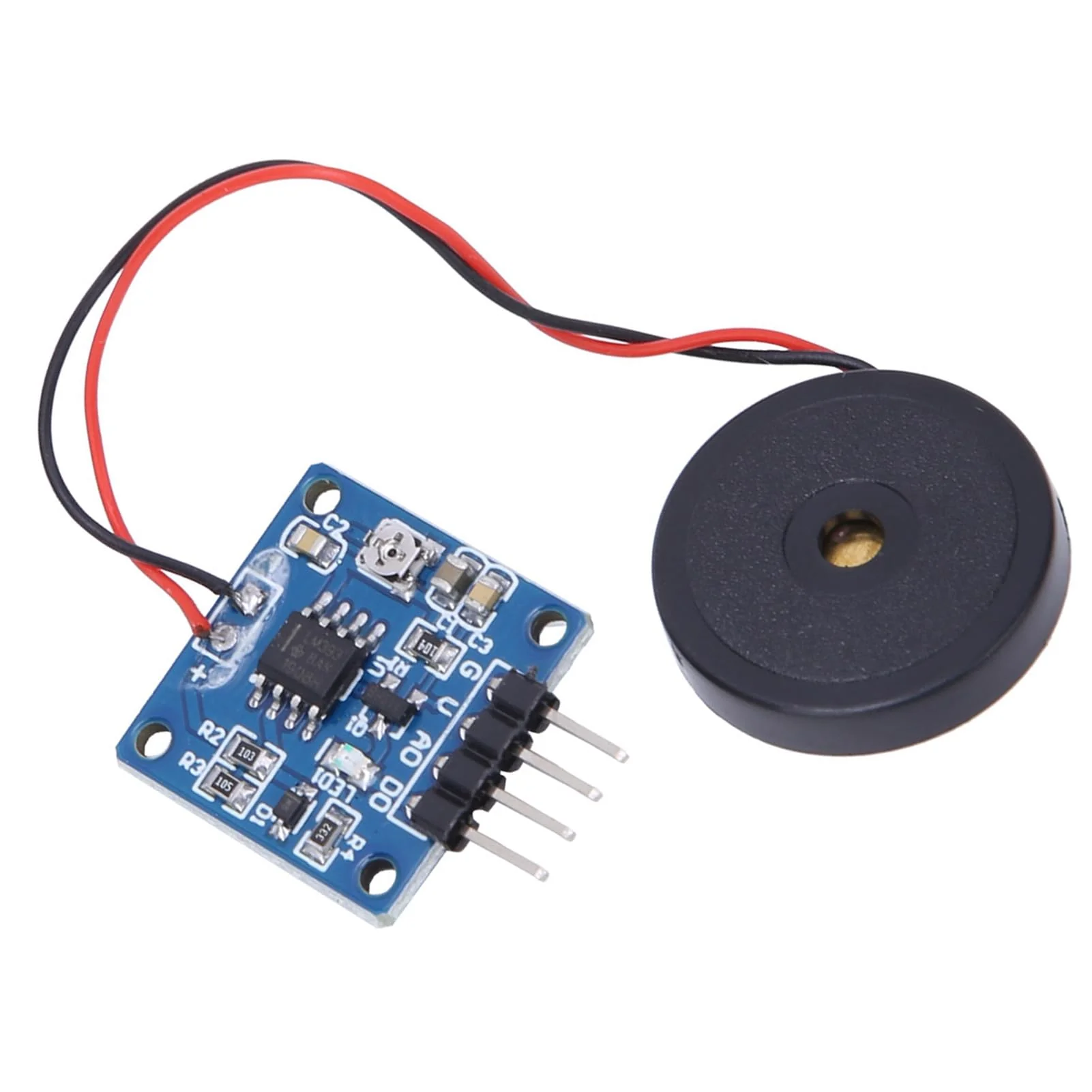 Vibration Switch Module 5.0V DC AD/DO 0.8 x 0.8 Inch Piezoelectric Vibration Tapping Sensor Module - Image 6