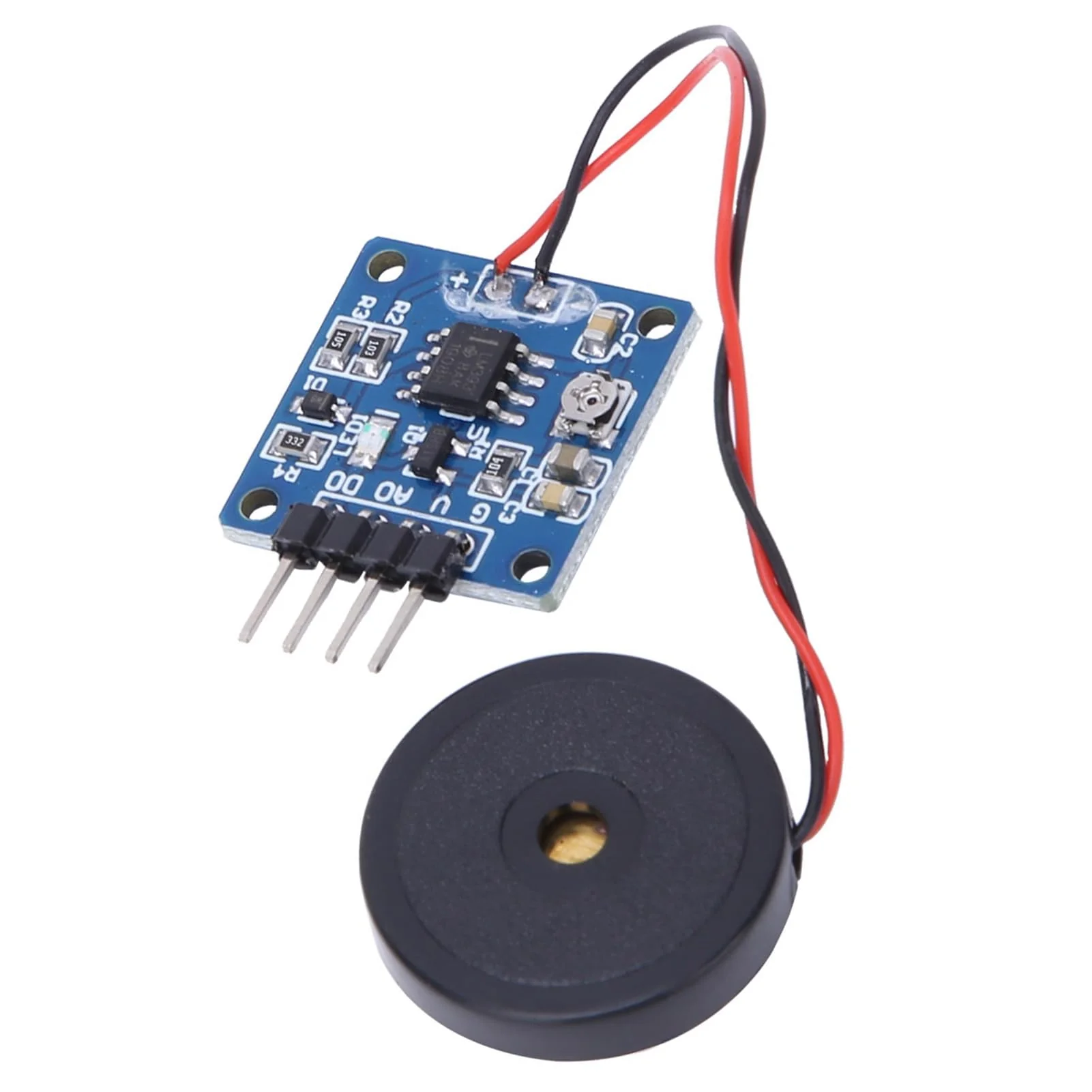 Vibration Switch Module 5.0V DC AD/DO 0.8 x 0.8 Inch Piezoelectric Vibration Tapping Sensor Module - Image 8