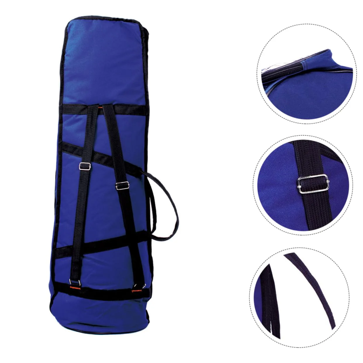 VICASKY 1pc Saxophone Case Mute Sax Gig Bag 2-in-1 Carrying Backpack Case with Flute Pocket Small Trombone Instrument Thickened Oxford Cloth Storage Bag Soft Sax Case with Backpack Straps - Image 3
