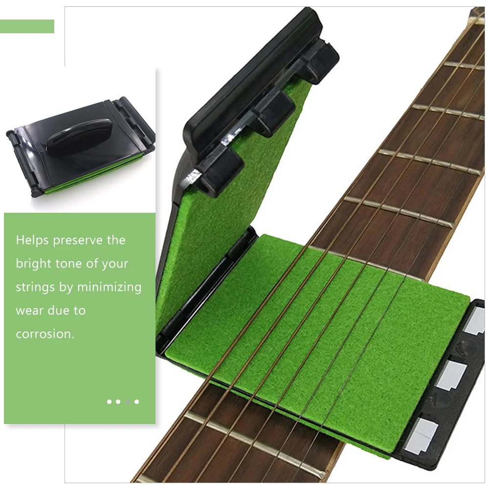 VICASKY 2pcs Guitar String Cleaner Clean Fretboard Cloth Tool Scrubber Guitar String Cleaner, Guitar Fretboard Fingerboard Scrubber Cleaner Cleaning Cloth Tool Cleaning Maintenance Care Kit - Image 4