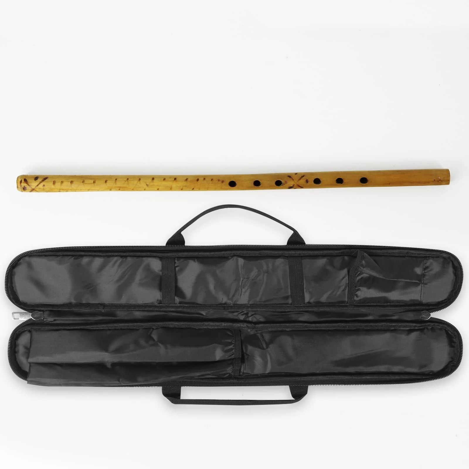 VICASKY Lightweight Handbags Accessories Accessory - Bamboo Flute Bag Storage Lightweight Handbags USA Accessories Accessory Case Carrying Pouches Black - Image 9