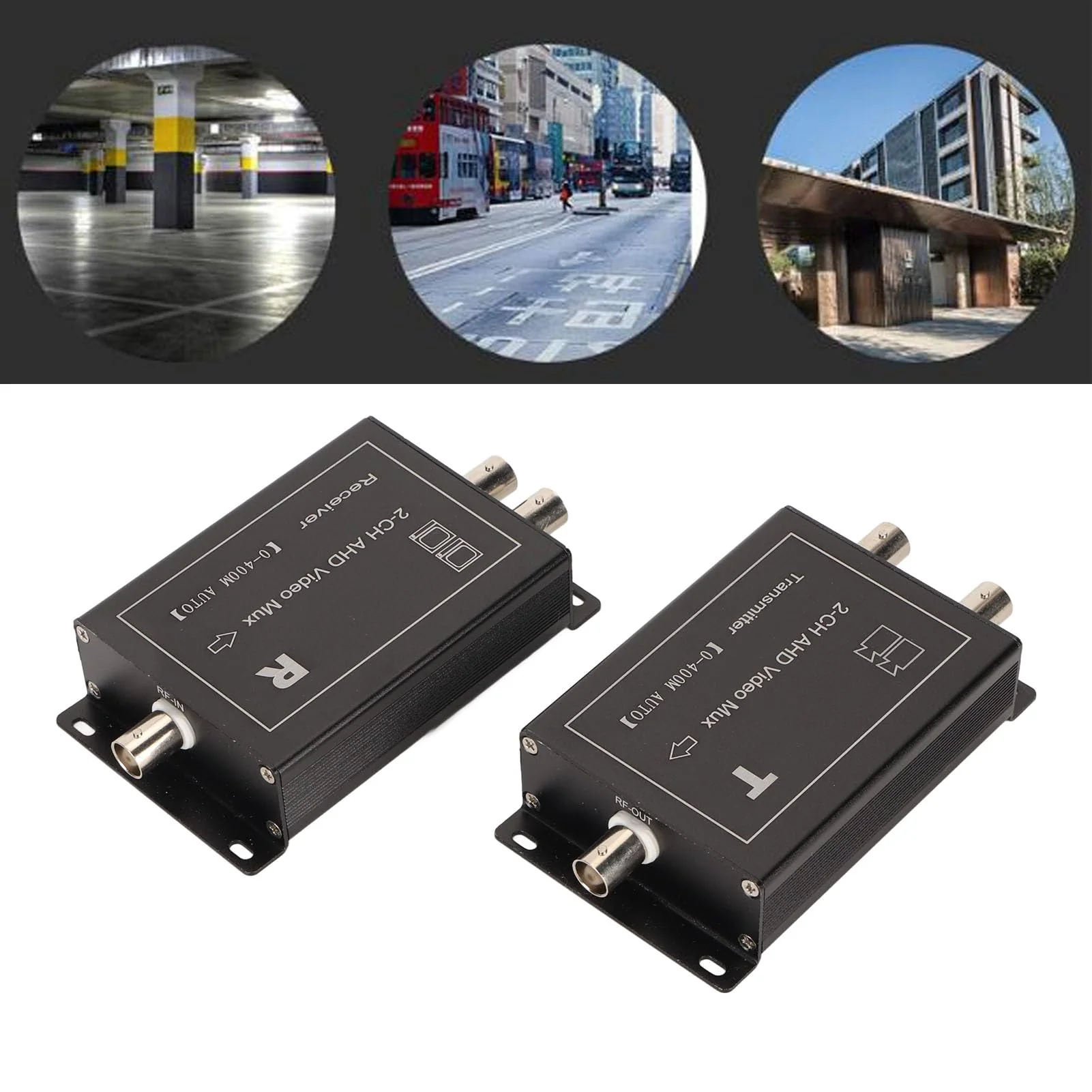 Video Multiplexer 2 Channel 400m Support AHD CVBS, Hot Swap Camera Video Multiplexer for Real Time , Long Distance and MultipleCompatibility - Image 2