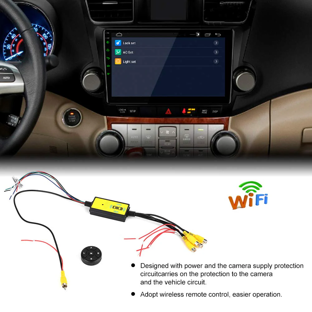 Video Switcher 4 Input 1 Intelligent Car Video Switcher Converter Output Switch Video System Auto Parts - Image 2