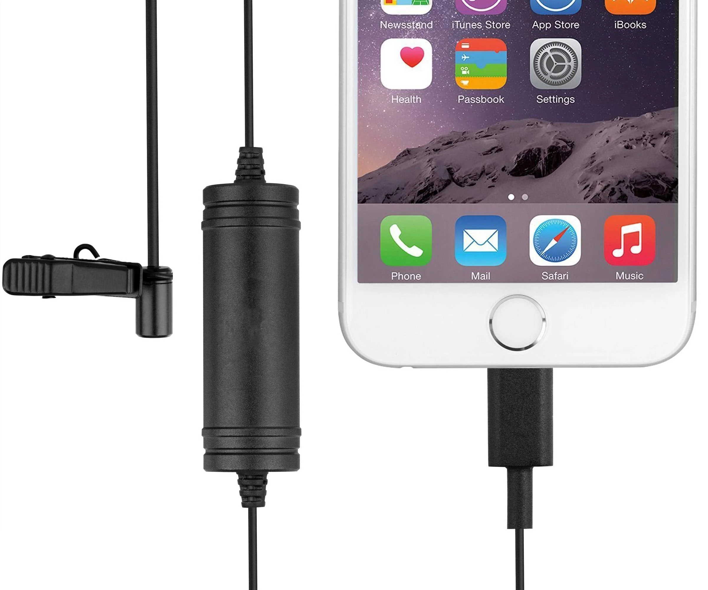 Vidpro XM-LT Lavalier Microphone for Apple iOS Devices fits iPad and iPhone. Omni-Directional Audio Pickup Pattern. Includes 20 Foot Audio Cable with Lapel Clip and Foam Windscreen - Image 3