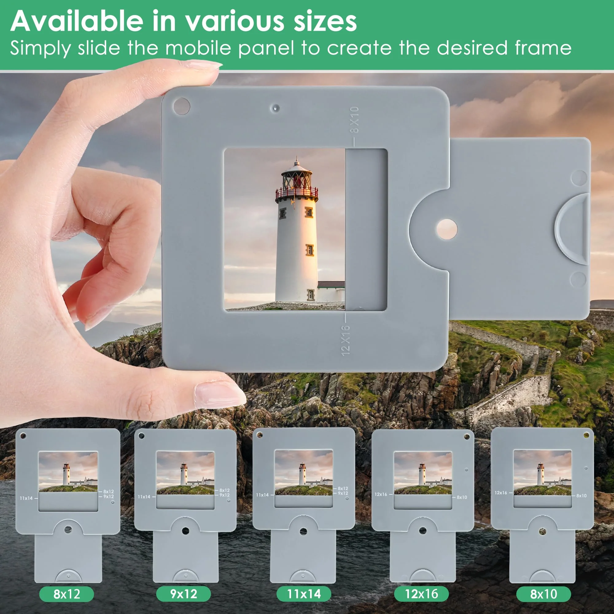 View Finder, View Finder with Sliding Mechanism, View Finder with Color Isolation, View Finder for Painting, Drawing, Photography, and Any Other Place Where, Composition is Required - Image 2