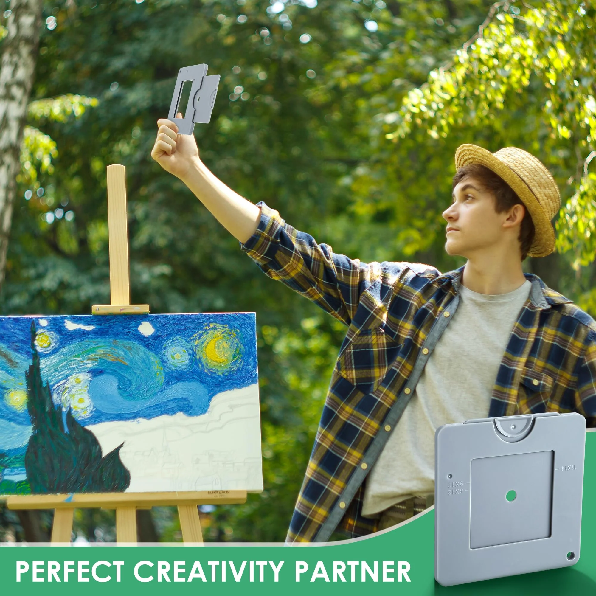 View Finder, View Finder with Sliding Mechanism, View Finder with Color Isolation, View Finder for Painting, Drawing, Photography, and Any Other Place Where, Composition is Required - Image 6