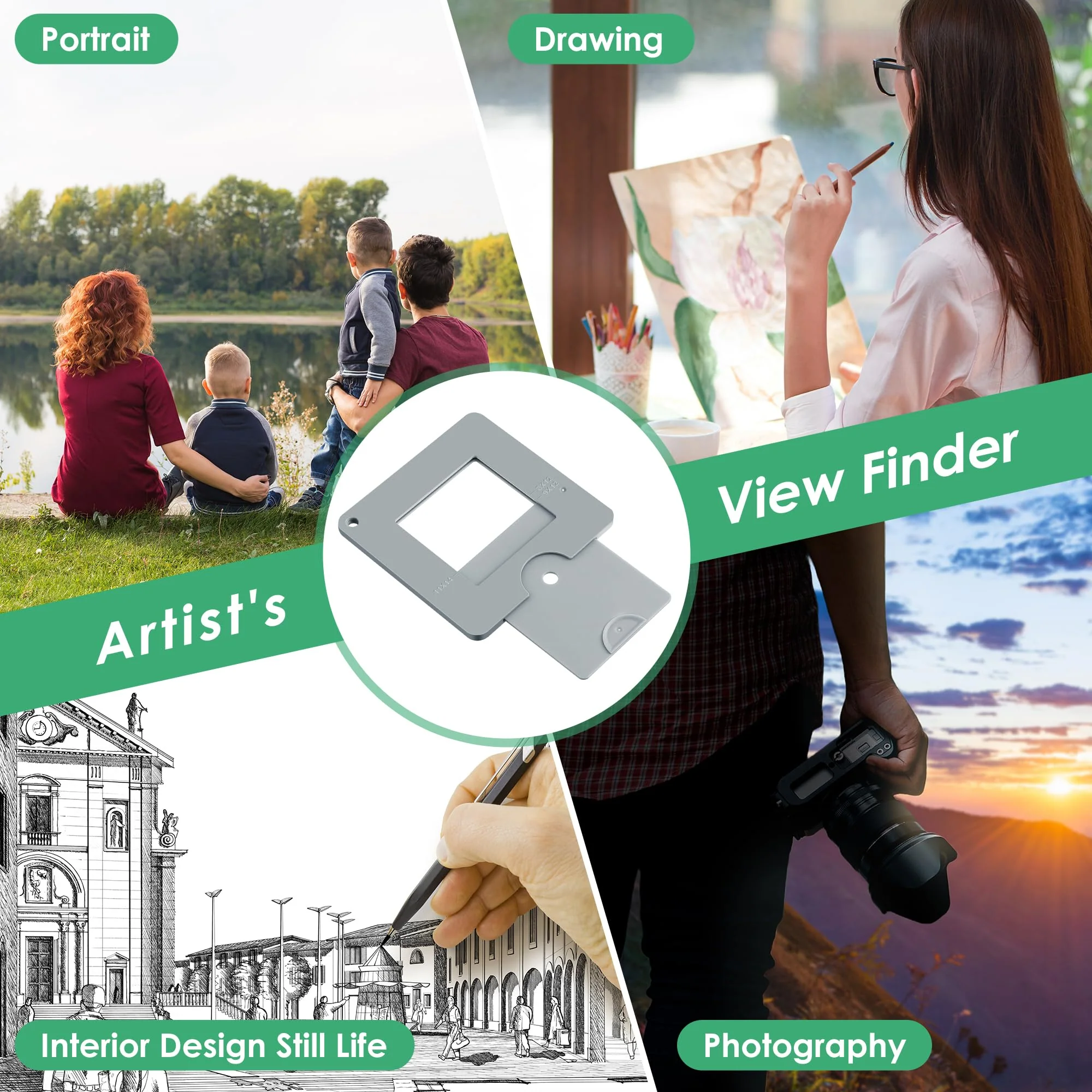 View Finder, View Finder with Sliding Mechanism, View Finder with Color Isolation, View Finder for Painting, Drawing, Photography, and Any Other Place Where, Composition is Required - Image 8