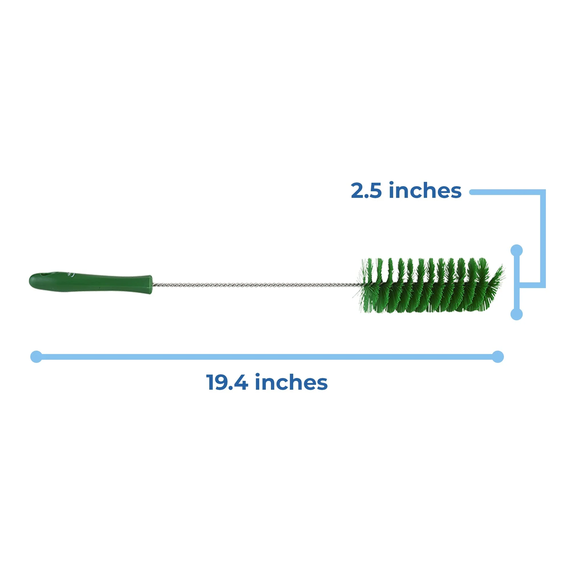 Vikan Tube Brush, Polypropylene, Green, 5370 - Image 2