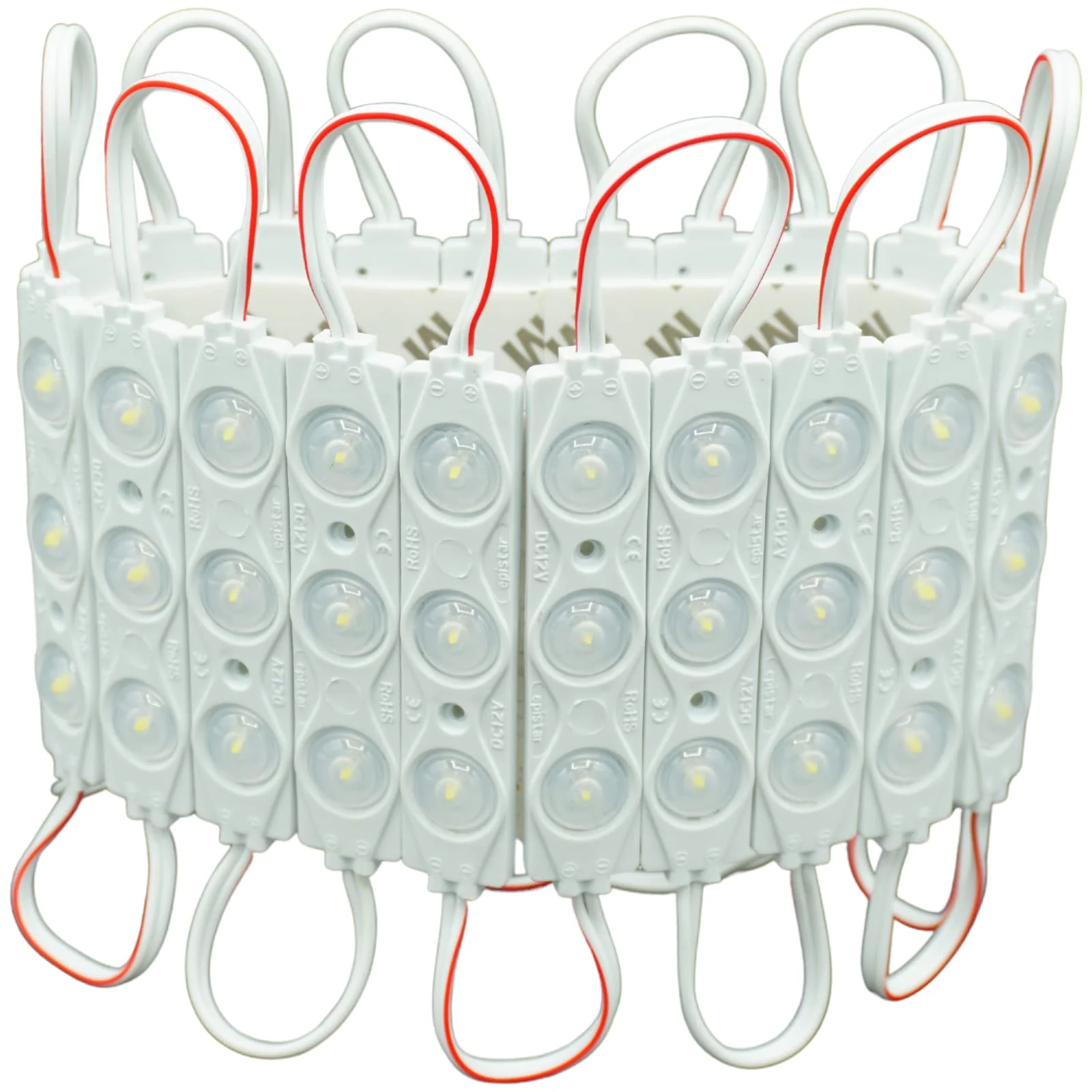 VIMLED 12 V LED Injection Modules - Pack of 20 x 1.4 W / 130 lm in Cool White - IP67 Waterproof SMD LED Injection Modules for Lighting for Light Advertising, Ambience or as a Work Light Cold White - Image 3