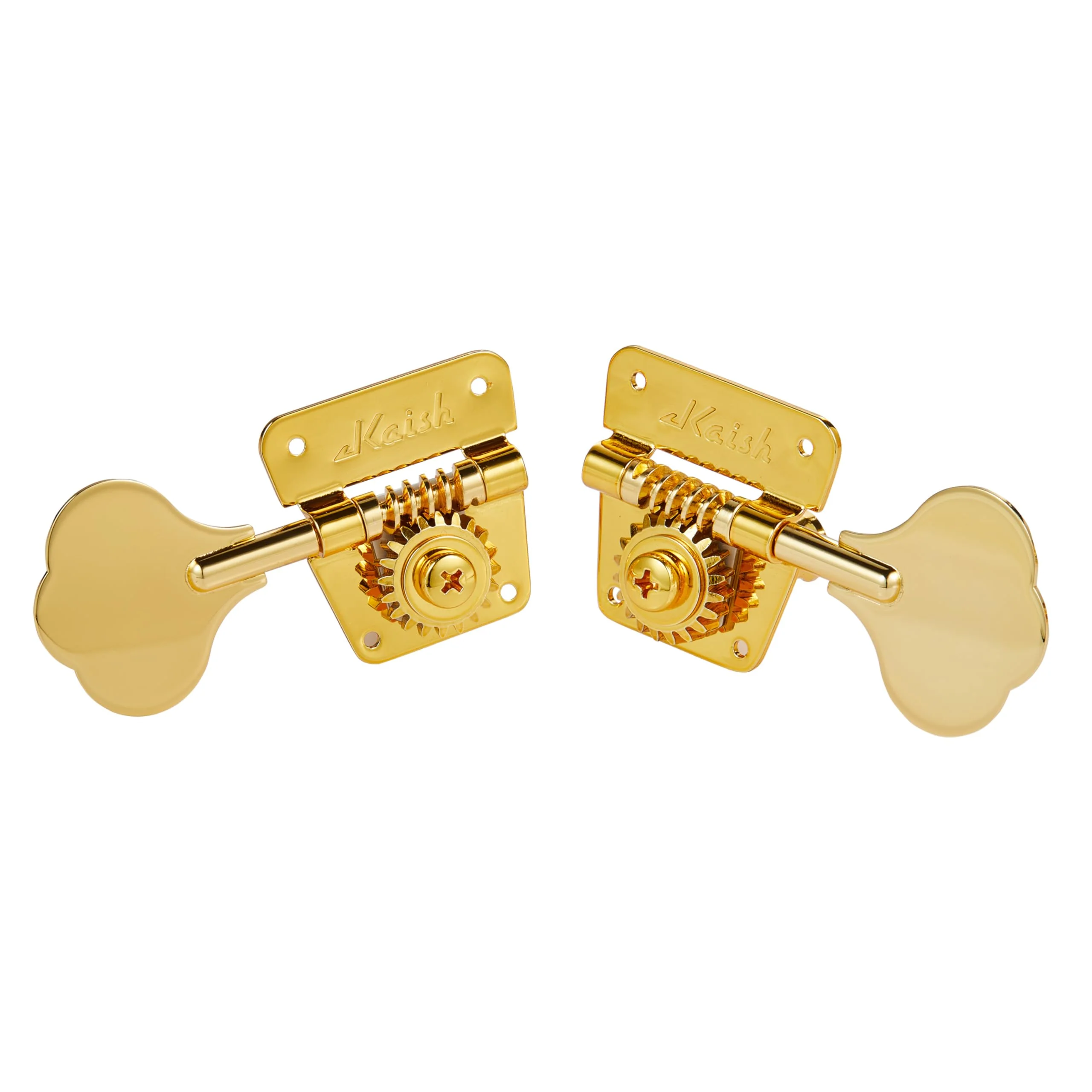 Vintage 70s Cloverleaf 5 String Bass Tuners 5 String Bass Tuning Machine Heads Bass Tuning Keys for JB Jazz Bass/PB Precision Bass Gold 4R1L 5 String 4R1L - Image 3