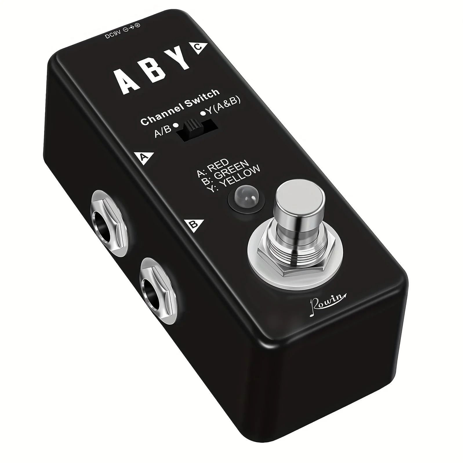 Vintage ABY Line Guitar Effect Pedal LEF-330 with True Bypass, Signal Switch, and Solid Construction - Image 7