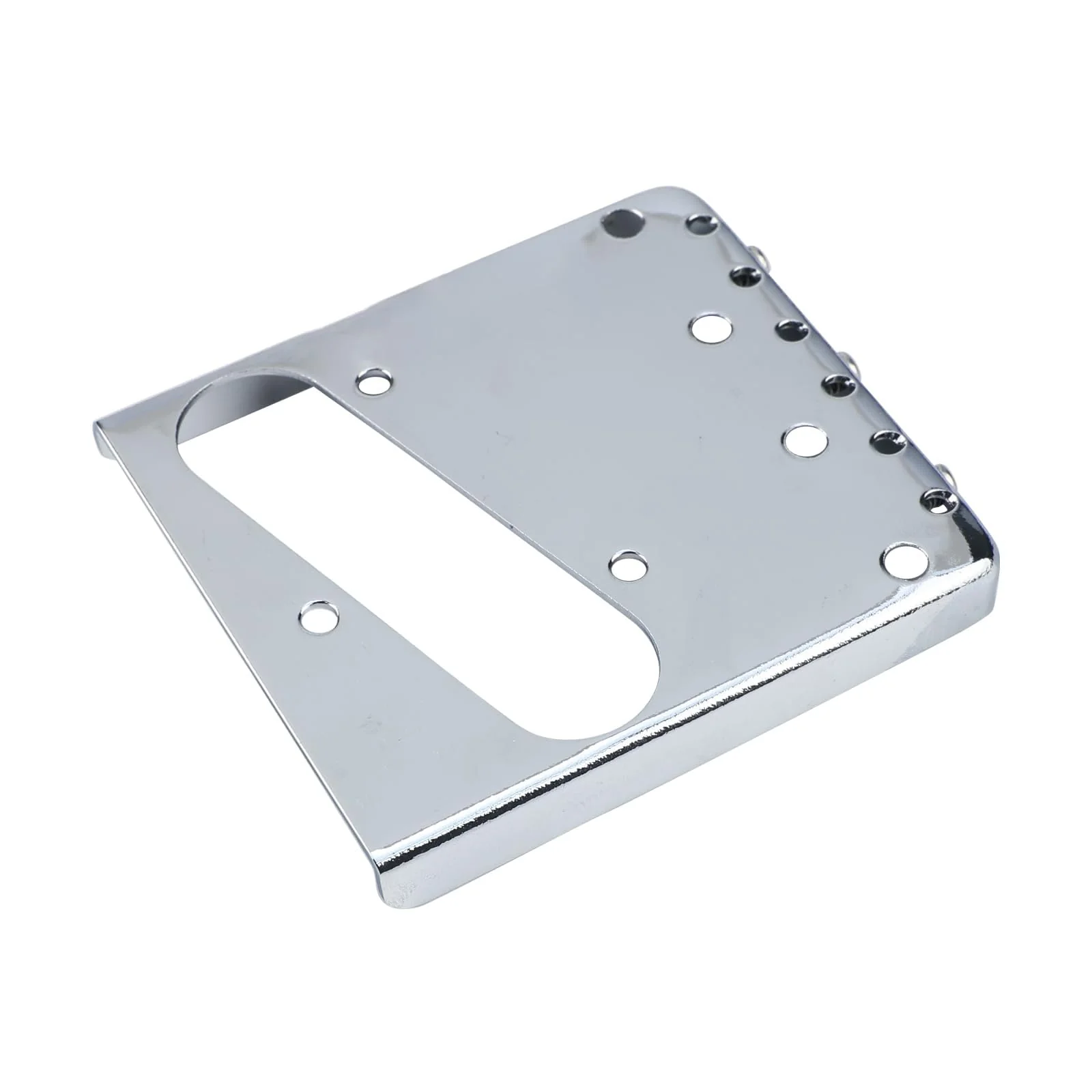 Vintage Fixed Guitar Bridge with Brass Compensated 3-Saddle Steel Baseplate 10.8mm Guitar Bridge Compatible with Vintage Telecaster Tele Style Electric Guitar Replacement Parts Chrome - Image 7
