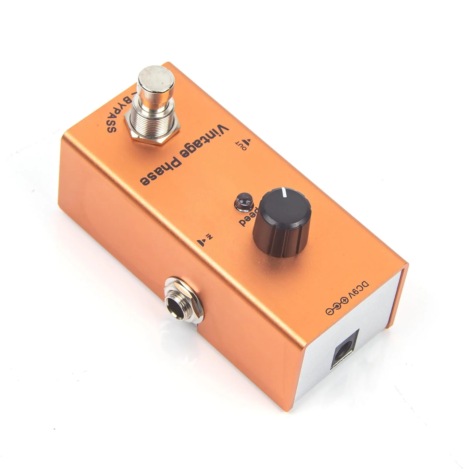 Vintage Phaser Guitar Effects Pedal - Classic 70s Phase Sound, Speed Control, True Bypass, Aluminum Body, DC 9V (Adapter Not Included) - Image 3