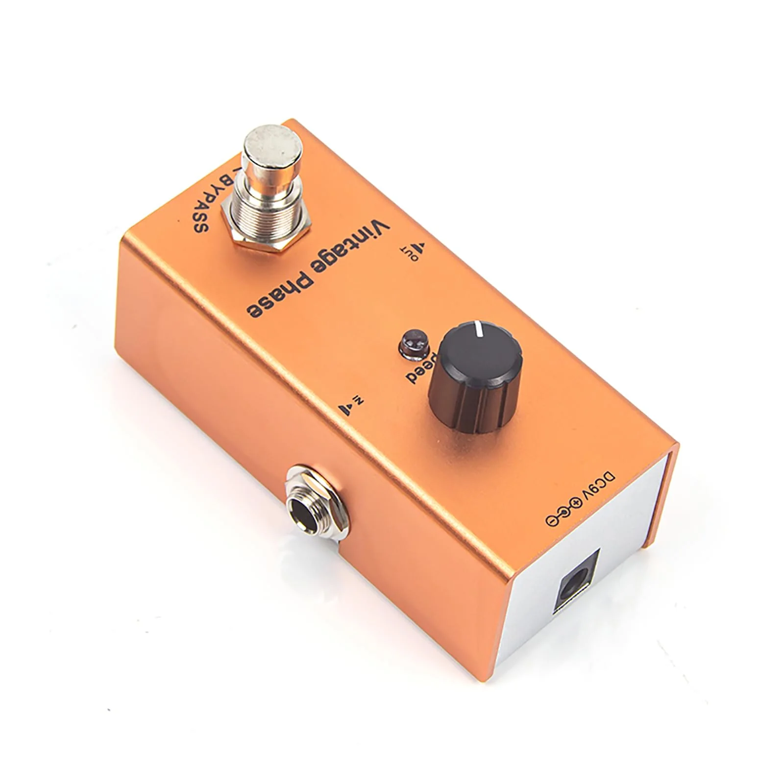 Vintage Phaser Guitar Effects Pedal - Classic 70s Phase Sound, Speed Control, True Bypass, Aluminum Body, DC 9V (Adapter Not Included) - Image 7
