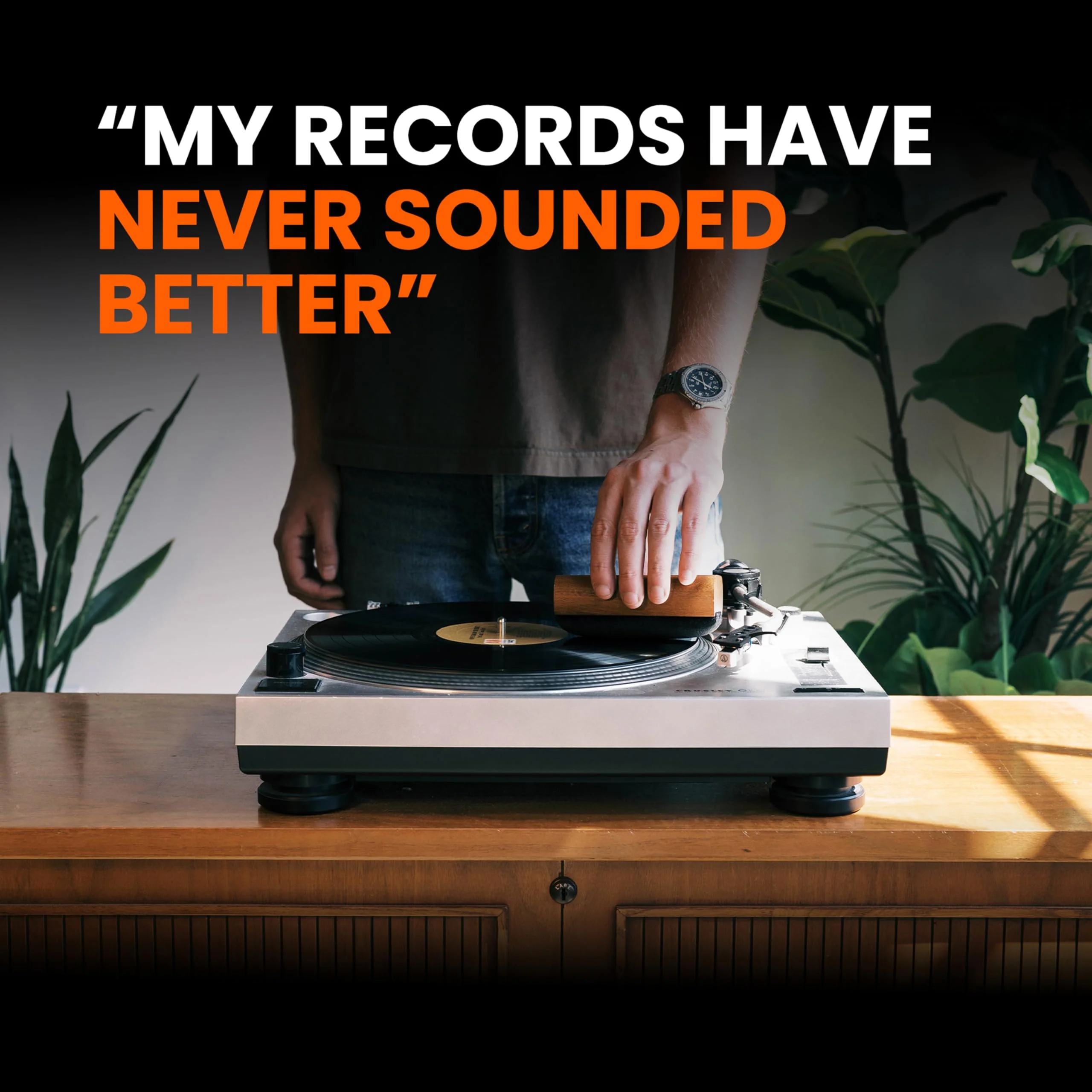 Vinyl Buddy Ultimate 5-Piece Vinyl Record Cleaning Kit | Includes: Record Cleaner – Velvet, Microfiber & Stylus Brush | Made from Premium Hardwood – Clean, Protect & Restore Your LPs - Image 7