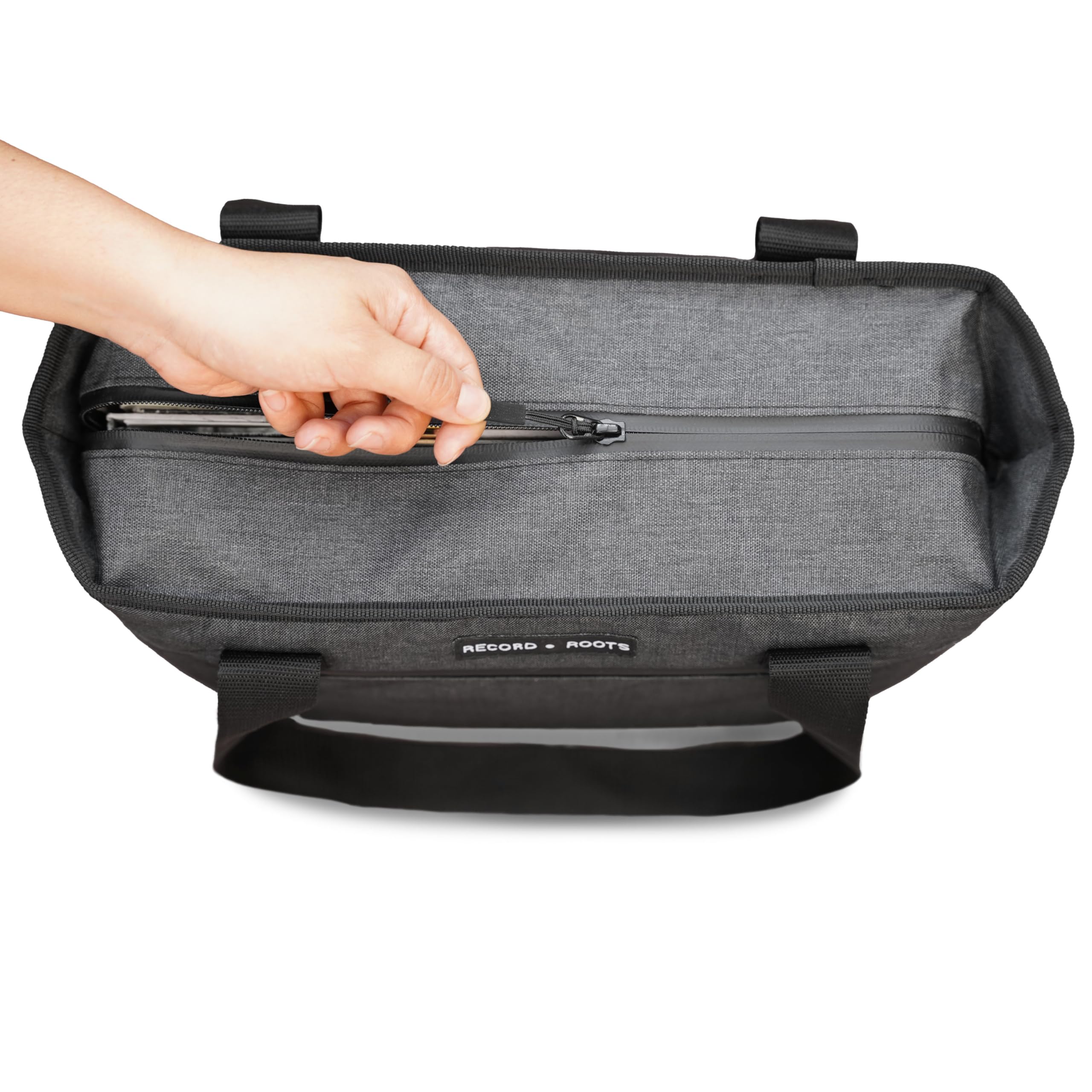 Vinyl Record Carry Bag – Maximum Protection & Water-Resistant Storage Holder Collector-Grade DJ Travel Case for 12-Inch LP Records Adjustable Shoulder Strap, Lightweight Vinyl Holder - Image 7