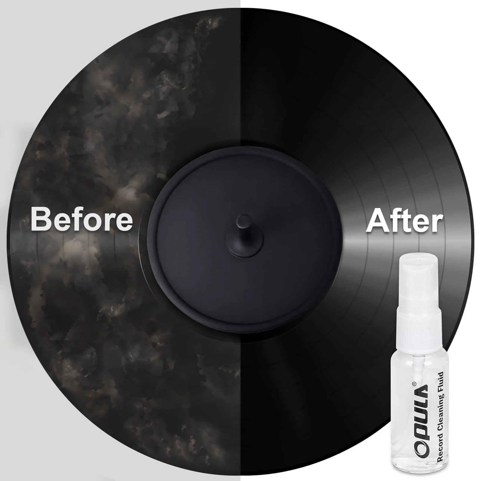 Vinyl Record Cleaner, 7-in-1 Record Cleaning kit - Soft Velvet - Nylon Microfiber Brush - Cleaner Fluid - Label Protector - Air Blower Cleaner - Stylus Brush - Brush for Velvet for Records Albums - Image 3
