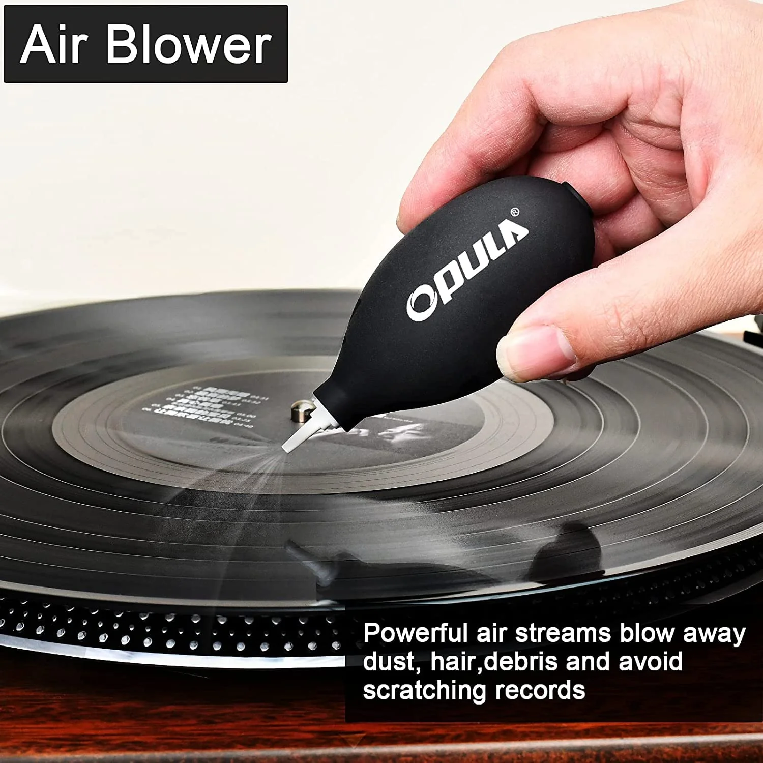 Vinyl Record Cleaner, 7-in-1 Record Cleaning kit - Soft Velvet - Nylon Microfiber Brush - Cleaner Fluid - Label Protector - Air Blower Cleaner - Stylus Brush - Brush for Velvet for Records Albums - Image 6