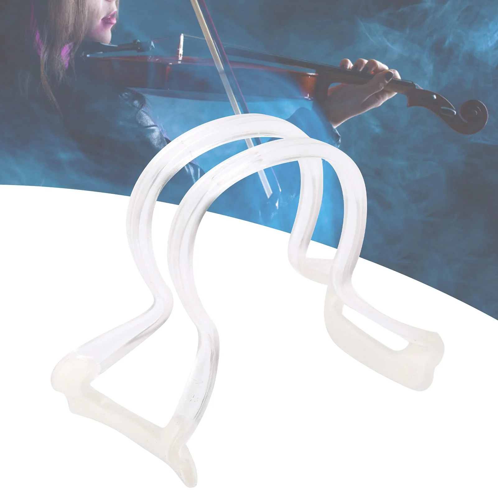 Violin Bow Collimator, 1/4 1/8 1/10 Straightness Corrector Teaching Tool Violin Training Accessory with Imported Silicone Gripping Feet(white) white - Image 5