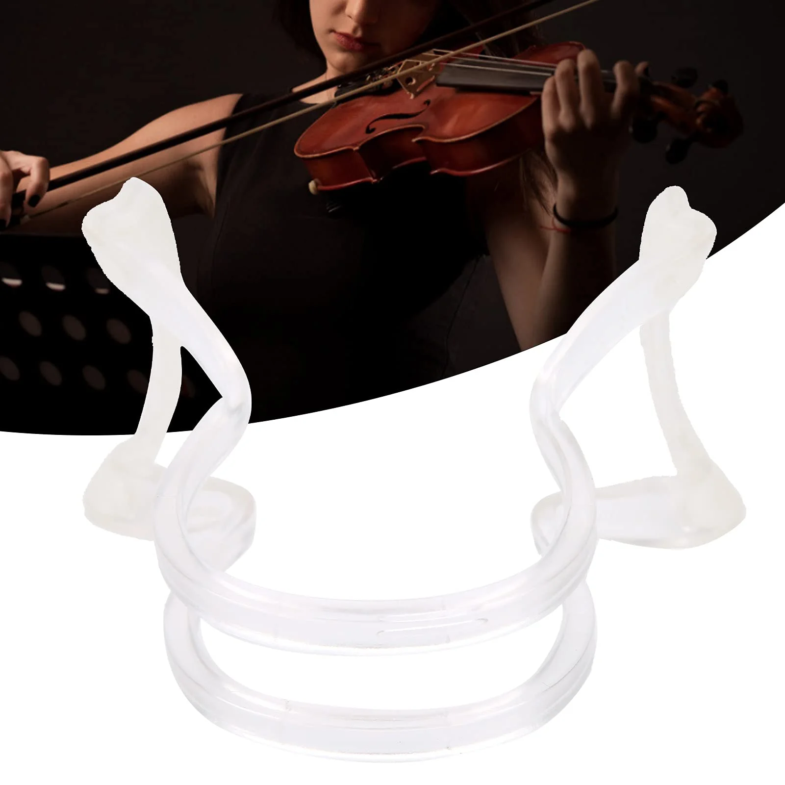 Violin Bow Collimator, 1/4 1/8 1/10 Straightness Corrector Teaching Tool Violin Training Accessory with Imported Silicone Gripping Feet(white) white - Image 6