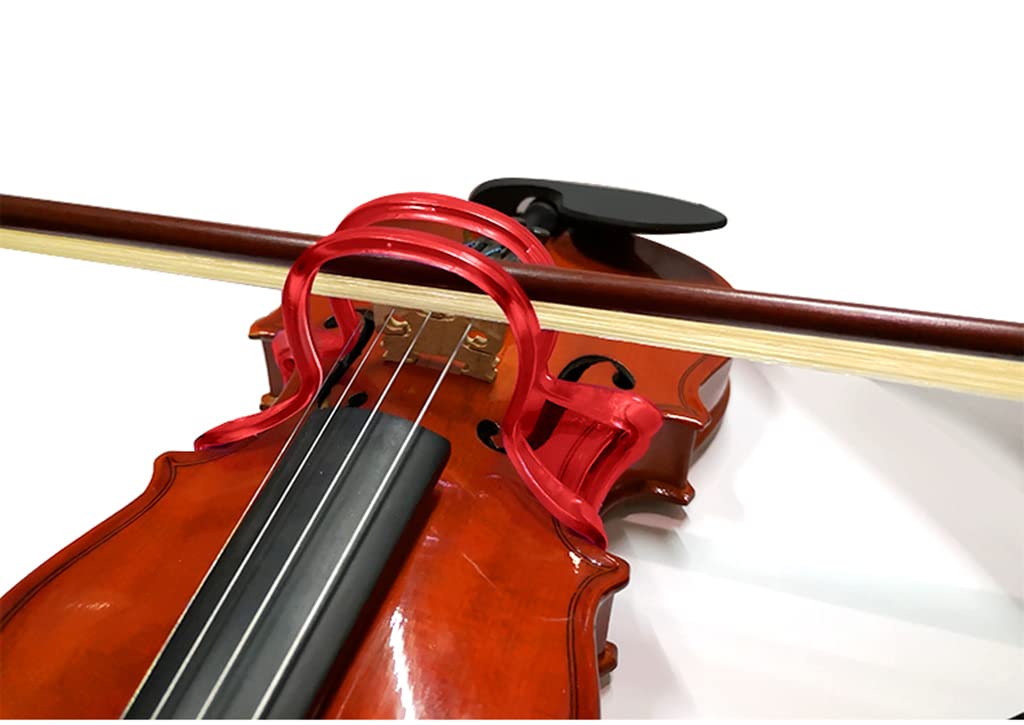 Violin Bow Corrector for 1/2-4/4 Violin Bow Collimator Guide Tool for Violin Beginner Teaches Proper Bow Holding Technique Accessory - Red - Image 6