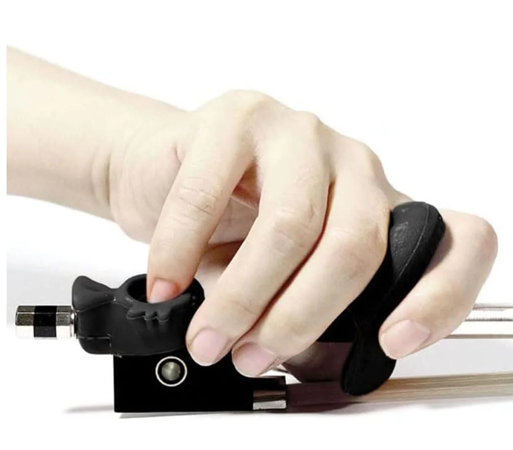Violin Bow Grip Partner Frog Thumb Stabilizer and Fish Pinky Support Bow Hold Teaching Aid Accessory 2Pcs - Image 4