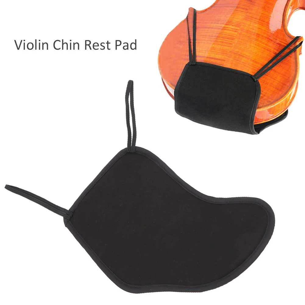 Violin Chin Rest Pad Cotton + Sponge Chin Rest Cover Protector Violin Shoulder Rest Pad Musical Instrument Accessories Suitable for 4/4 3/4 1/2 1/4 1/8 Violin - Image 2
