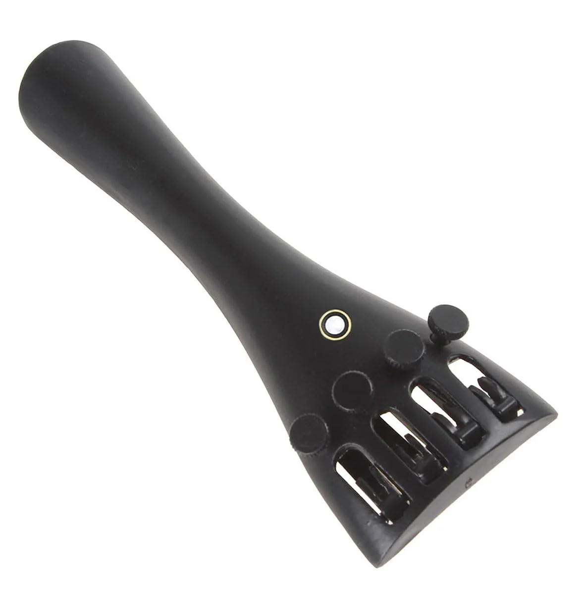 Violin Parts & Accessories Kit with Violin Ebony Chin Rest, Tailpiece, Tuning Pegs, Endpin,Tunners, Tailgut, String and Maple Bridge for 4/3 4/4 Violin Replacement Part 16pcs - Image 5