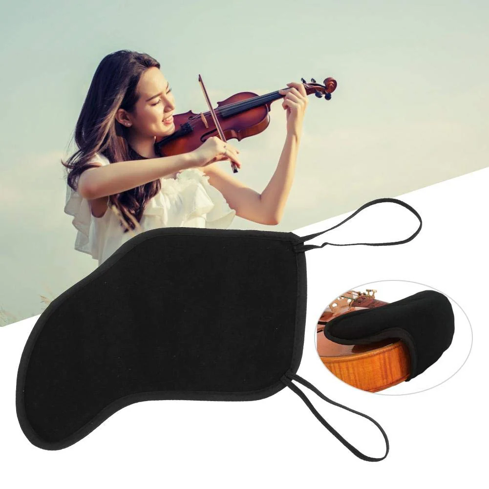 Violin Shoulder Rest Flannelette Pad Violin Chin Rest Pad Cover Protector for 3/4 4/4 Violin Accessories - Image 6