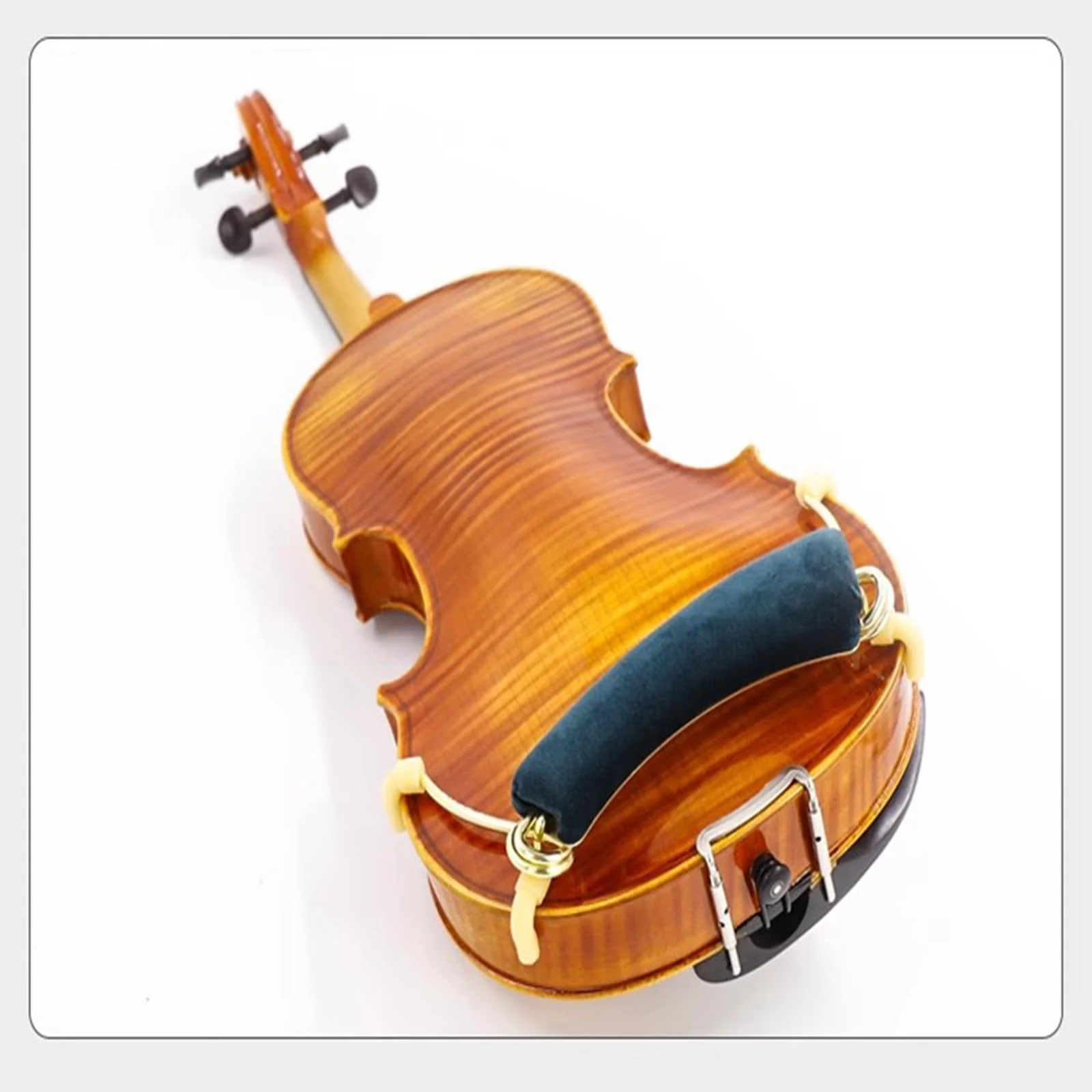Violin Shoulder Rest - Violin Metal Shoulder Pad, Adjustable Soft Thickened Sponge Support Shoulder Brace - Enhanced Comfort, for Violin 4/4&3/4 - Image 3