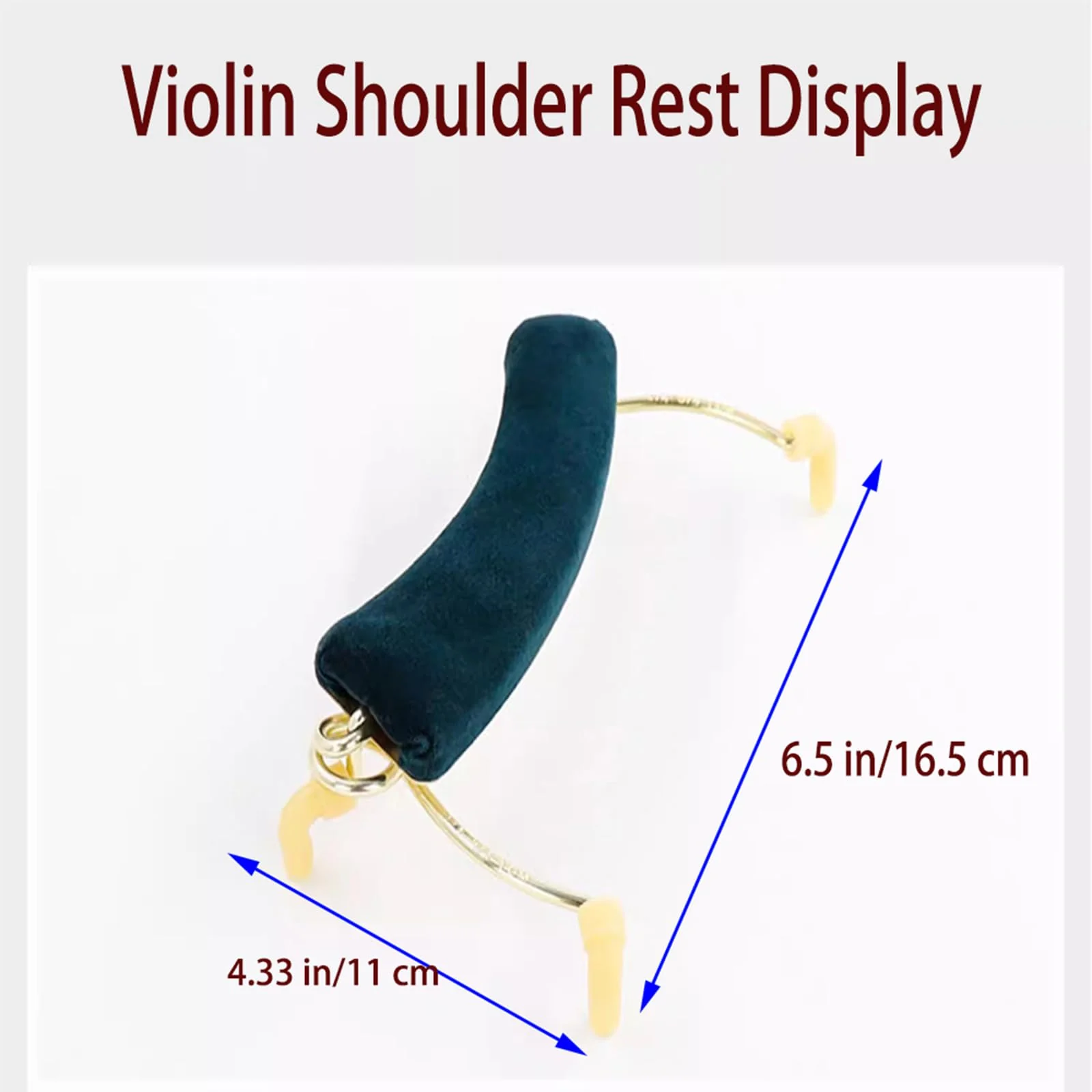 Violin Shoulder Rest - Violin Metal Shoulder Pad, Adjustable Soft Thickened Sponge Support Shoulder Brace - Enhanced Comfort, for Violin 4/4&3/4 - Image 4